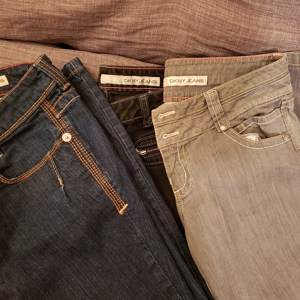 3/30 DKNY Jeans sz 29 , grey, black, blue woman
